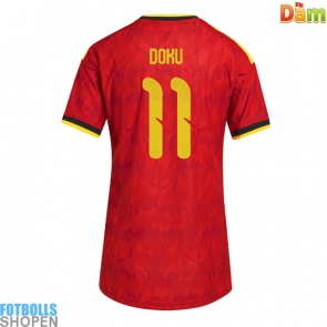 Billiga Belgien Jeremy Doku #11 Hemmatröja Dam VM 2026 Kortärmad